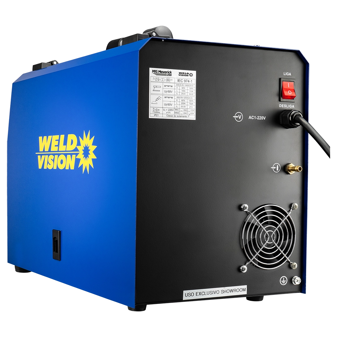 Máquina de Solda Inversora Multiprocesso MIG Explorer 200 Weld Vision - 220V