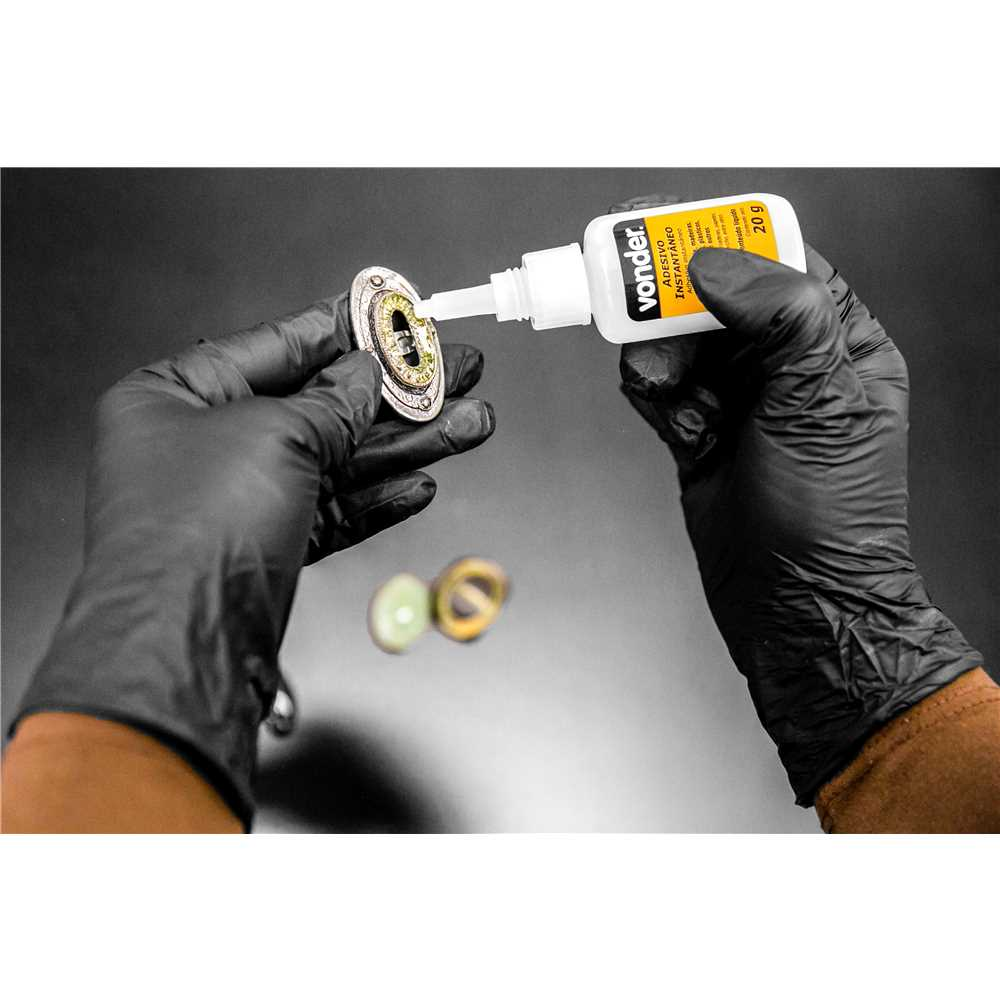 Adesivo instantâneo cianoacrilato, industrial, 20 g, VONDER