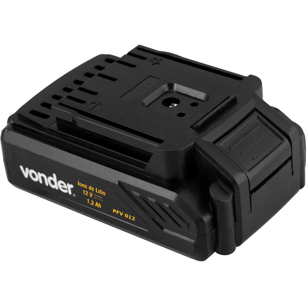 Bateria de Lítio 12V Vonder Original - Reposição para Parafusadeira/Furadeira PFV 012