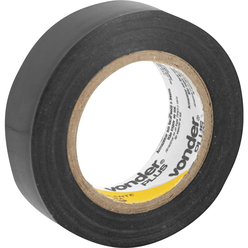 Fita Isolante VONDER PLUS 19mm x 5m Profissional: Segurança e Isolamento Elétrico Confiável