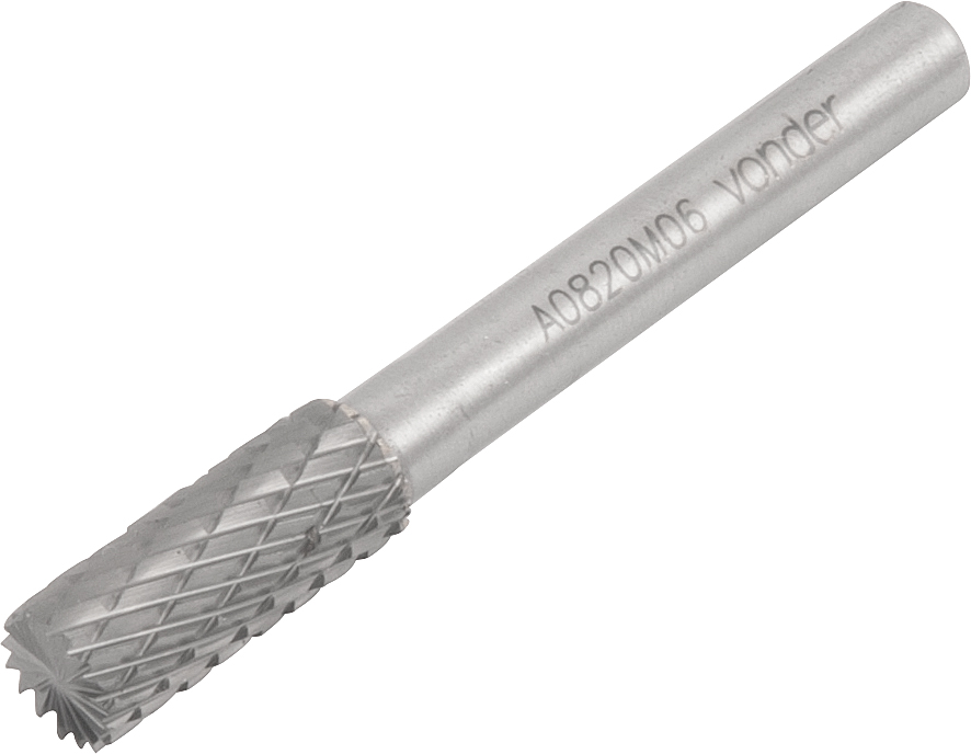 Lima Rotativa Cilíndrica Vonder 8mm x 20mm Haste 6mm: Desbaste de Alta Performance