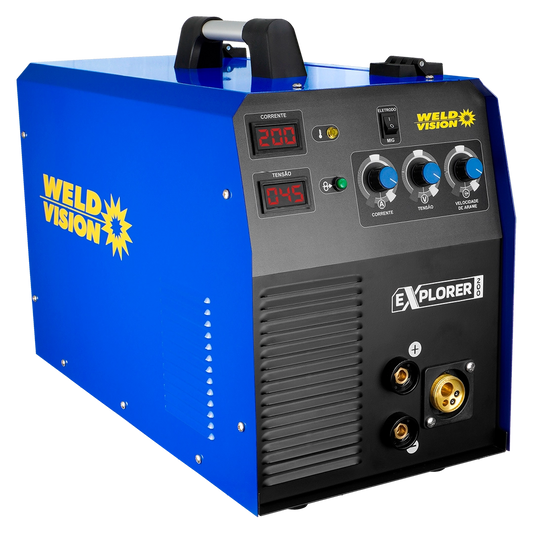 Máquina de Solda Inversora Multiprocesso MIG Explorer 200 Weld Vision - 220V