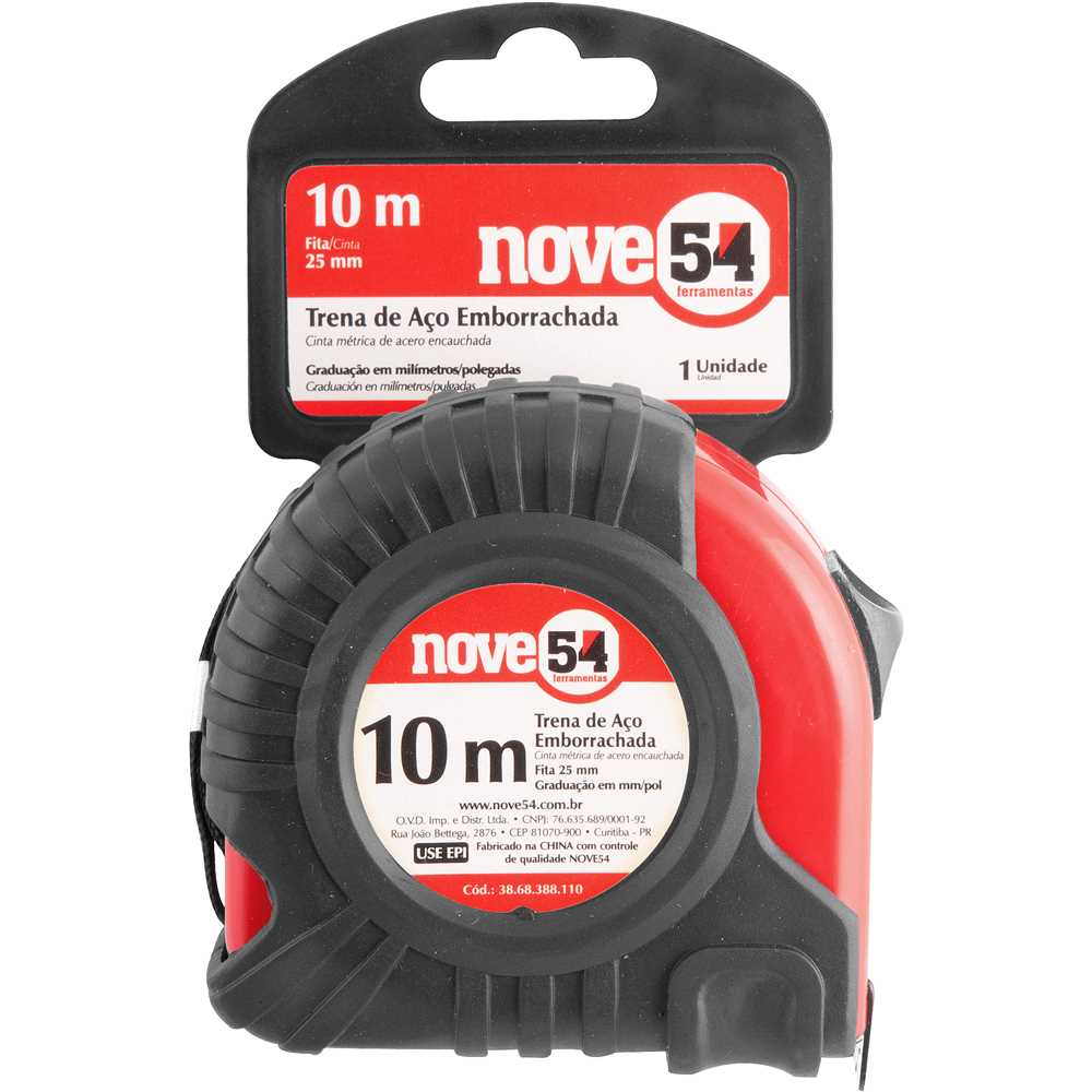 Trena Curta Profissional Ergonômica em ABS com Trava e Gancho Ajustável