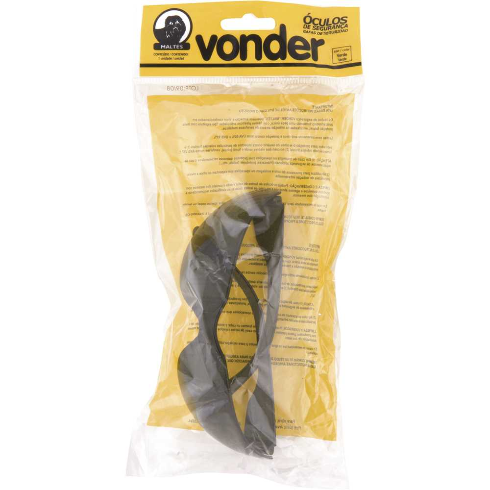 Óculos de Segurança Verde MALTÊS EPI de Alto Impacto Certificado ANSI Z87.1-2015