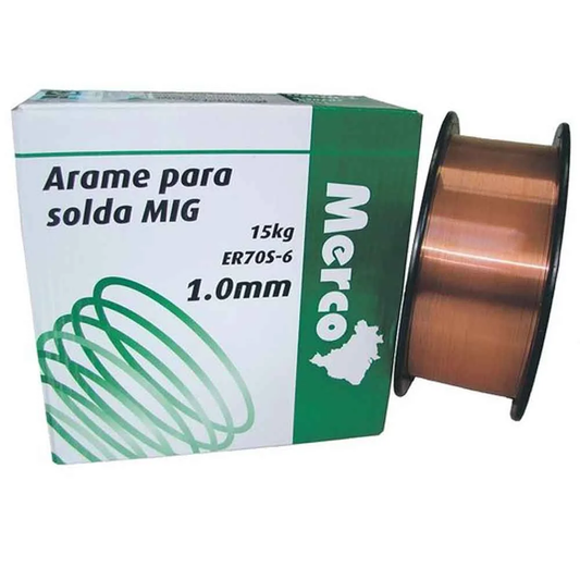 Arame MIG Nobre Merco 1,00 mm: Solda de Qualidade e Durabilidade para Aço Carbono