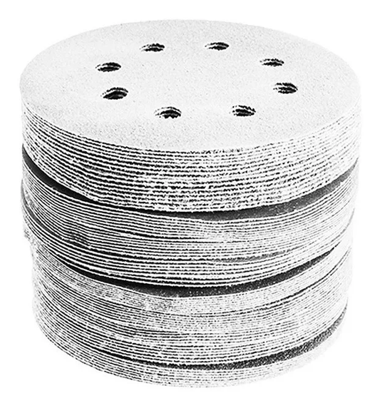 Disco de Lixa Velcro 125mm Grão 180 Starfer: Acabamento Profissional em Madeira e Metais