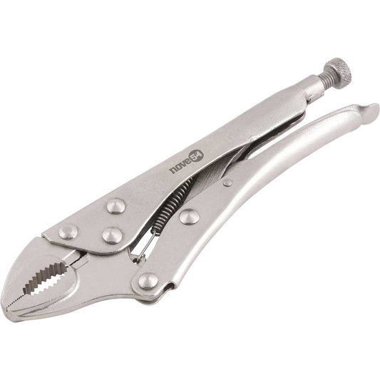 Alicate de Pressão 10" Mordente Curvo NOVE54: Fixação Forte e Durabilidade Profissional