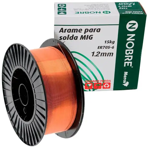 Arame para Solda MIG Capa-Capa 1,2mm 15Kg ER70S6 MERCO - Alto Rendimento e Qualidade Superior