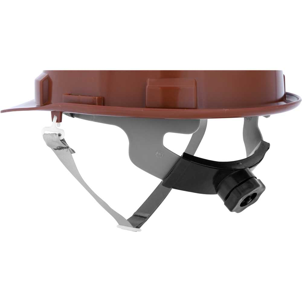 Capacete de Segurança Marrom Aba Frontal VONDER PLUS com Suspensão Catraca e Jugular