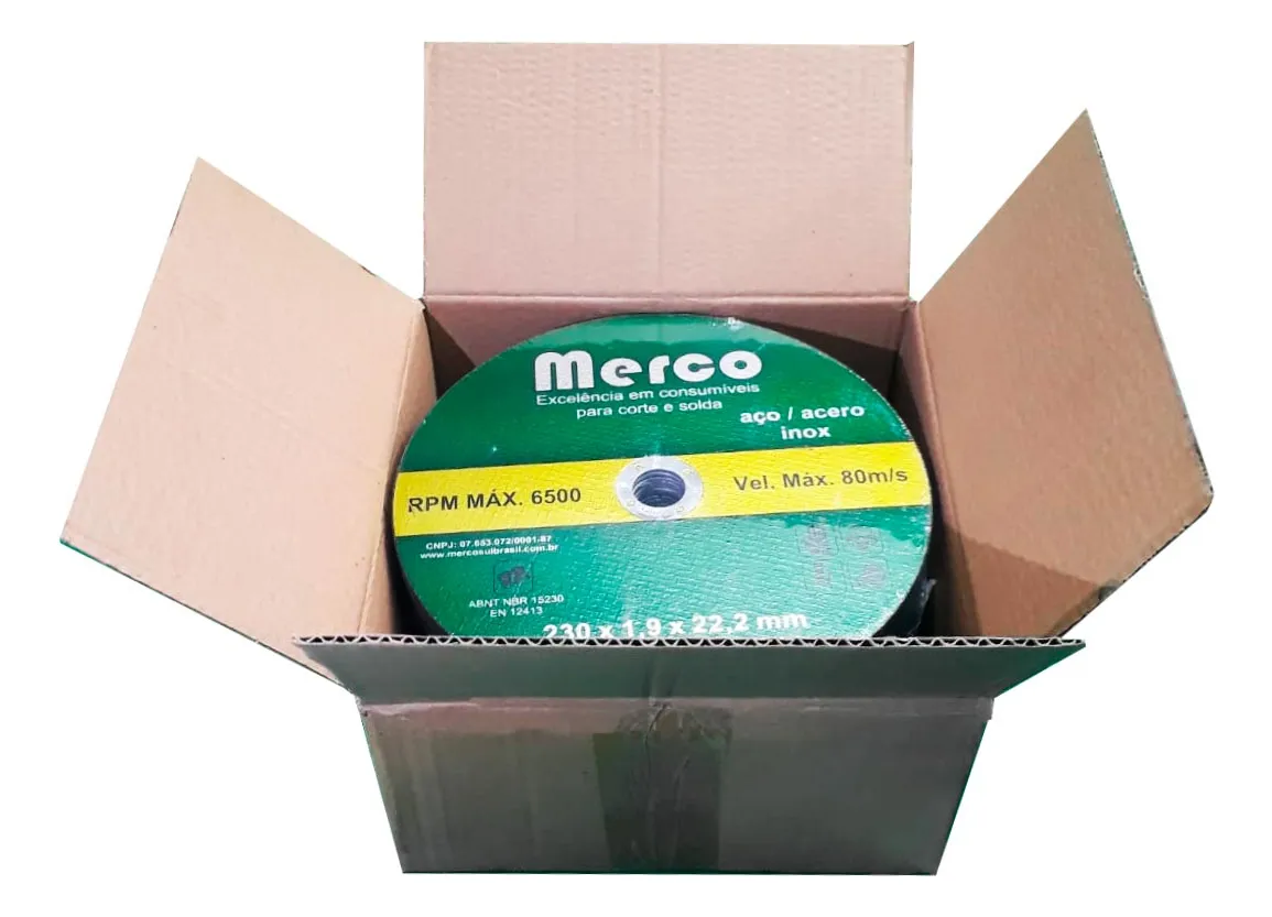 Disco de Corte Fino Merco para Aço Inox 9 X 1,9mm | Máxima Precisão