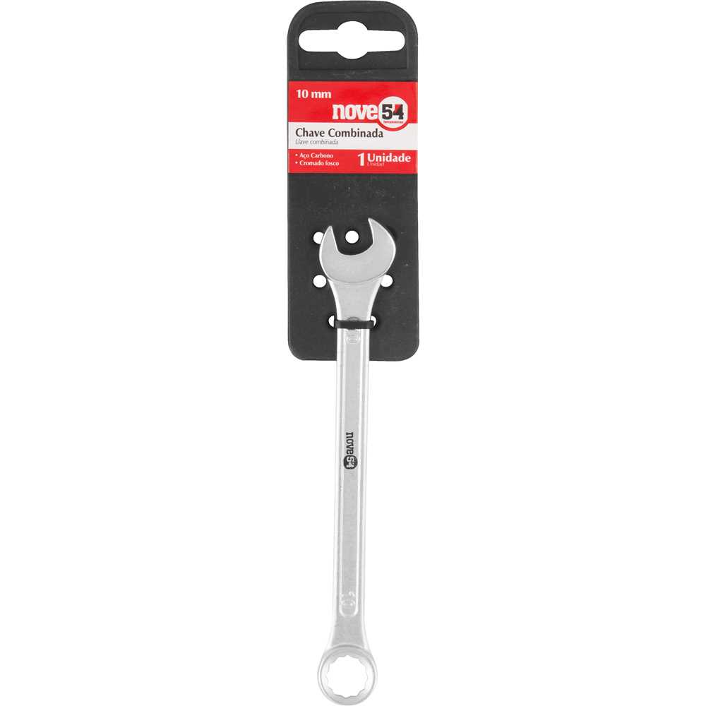 Chave Combinada 10mm NOVE54 em Aço Carbono: Força e Versatilidade Garantidas