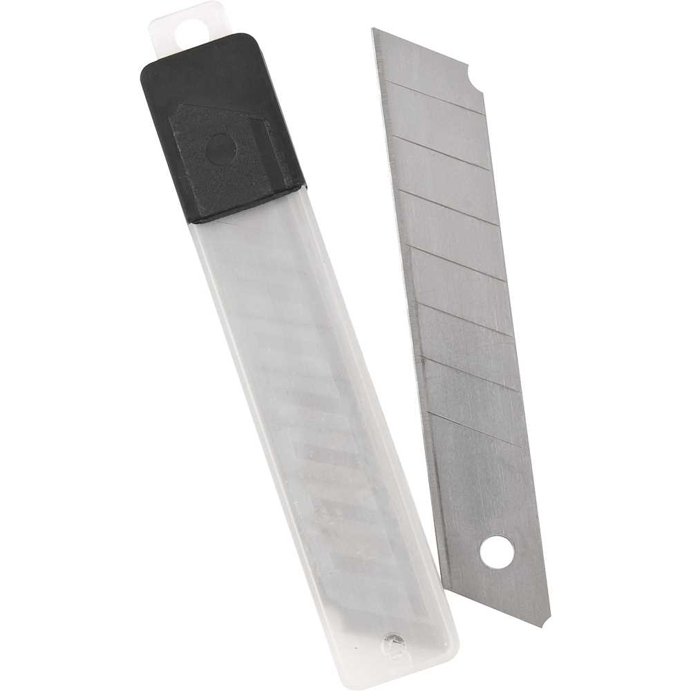 Lâmina de Estilete 18mm NOVE54 Reforçada - Tubete com 10 Peças para Cortes Precisos